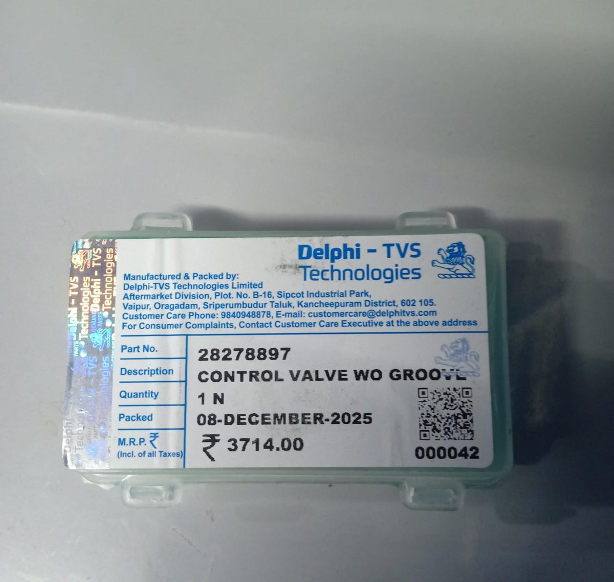 Delphi 28278897 New Orignal Control Valve Ashok Leyland Indigo Control